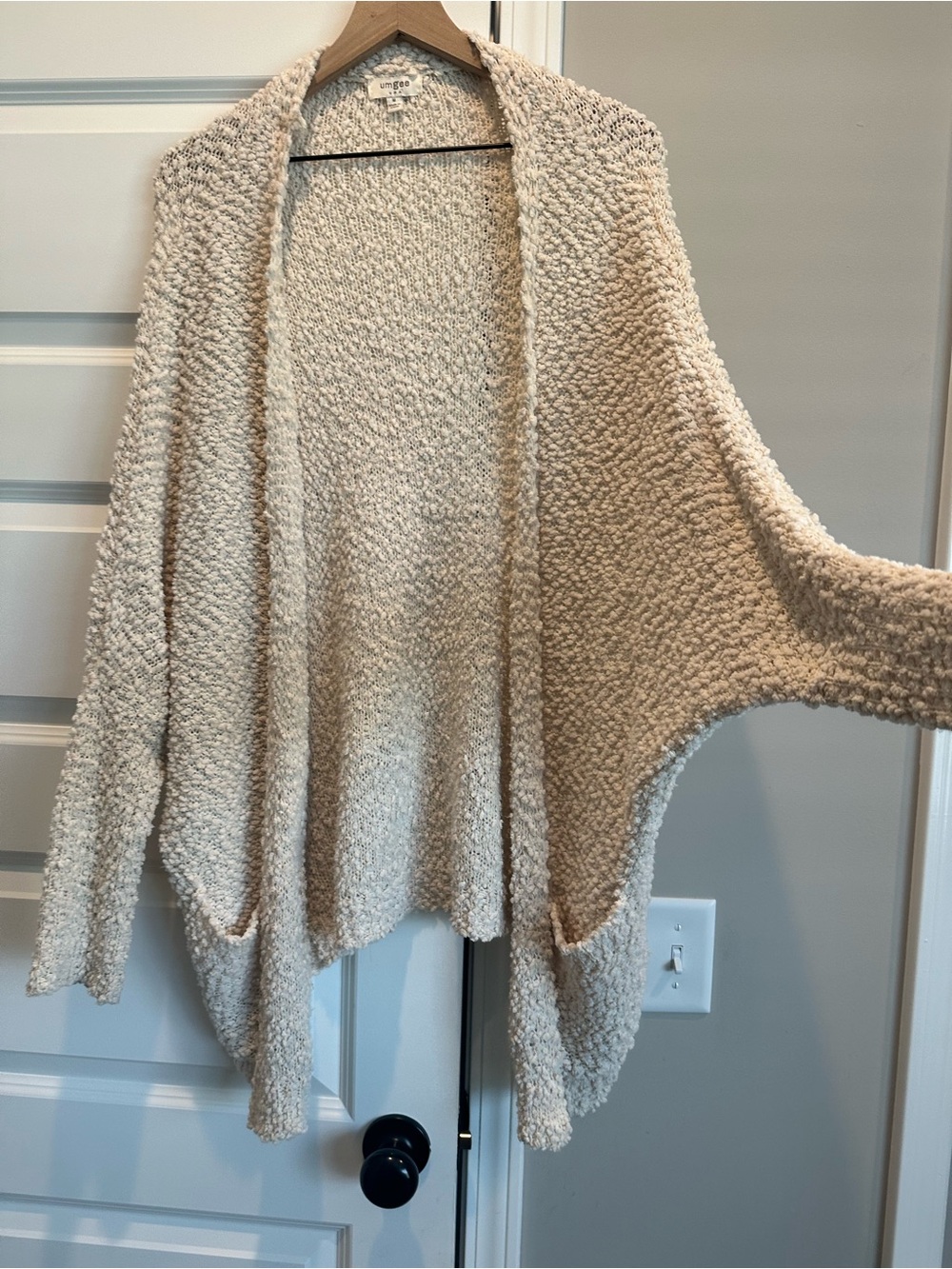 Umgee Cream Bouclé Open-Front Cardigan - Picture 10 of 10